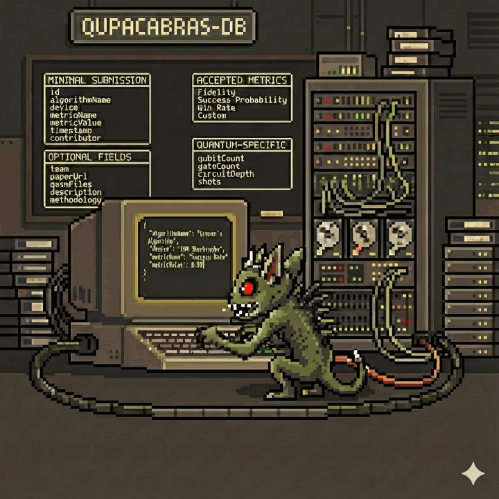 Qupacabras-DB: A Community Database for Quantum Experiments